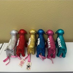 VS PINK Dog plush set disco